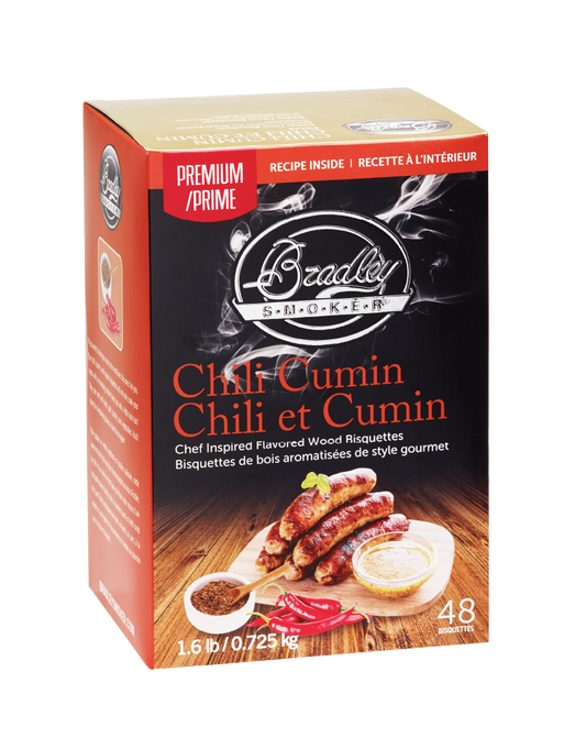 Bisquettes au piment Cummin pour Bradley Smoker