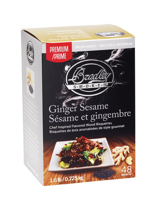Bisquettes au gingembre et au sésame pour les fumeurs Bradley