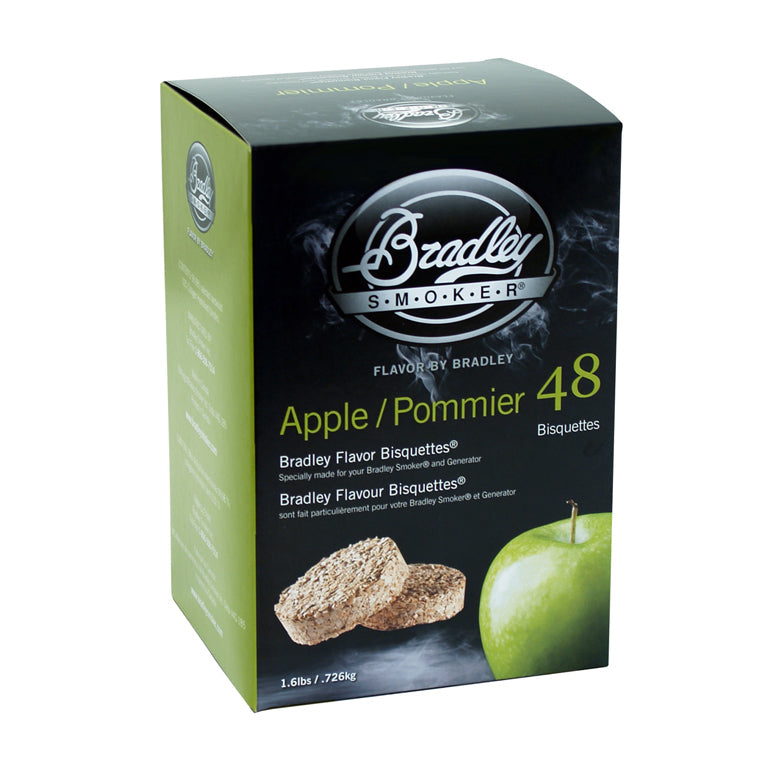 Bisquettes aux pommes pour les fumeurs Bradley