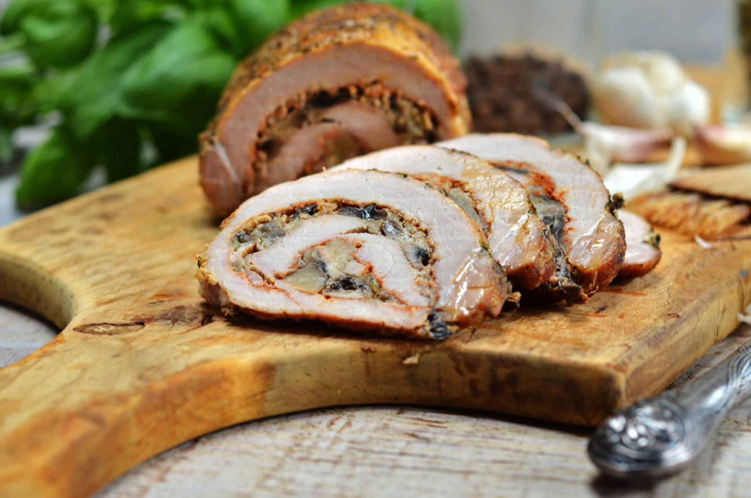 Stuffed & Smoked Pork Loin Roast Recipe