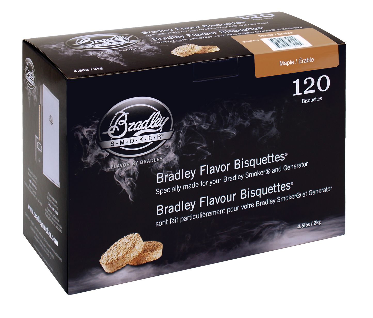 Bisquettes à l'érable pour les fumeurs Bradley